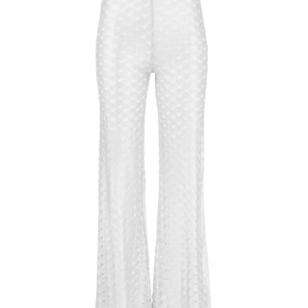 Missoni zig zag mesh flared pants